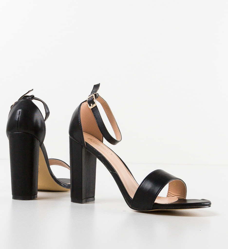 Sandale Dama Nere Negre | Eleganță și Stil - imagine 7