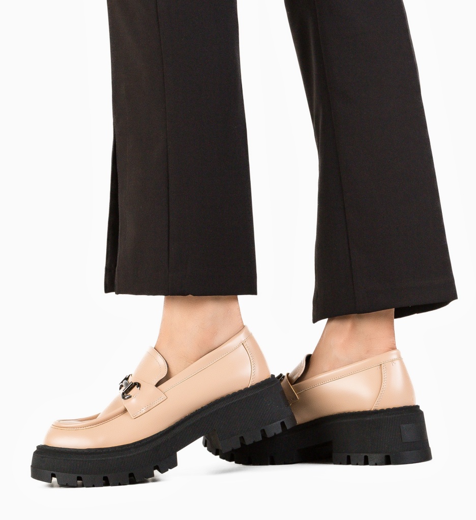 Pantofi Casual Jung Nude - Confort și Stil Zilnic - imagine 3