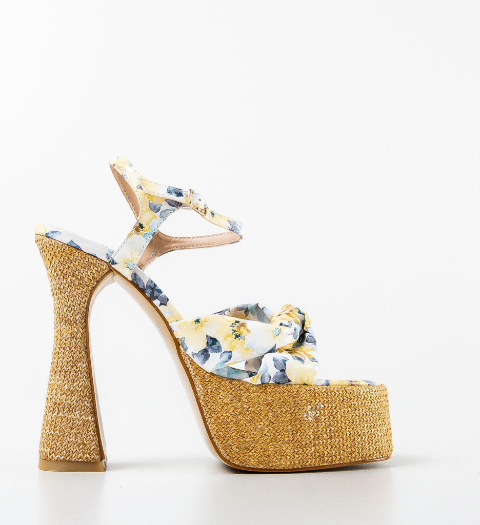 Sandale Dama Sisoe Galbene | Toc Elegant - imagine 4