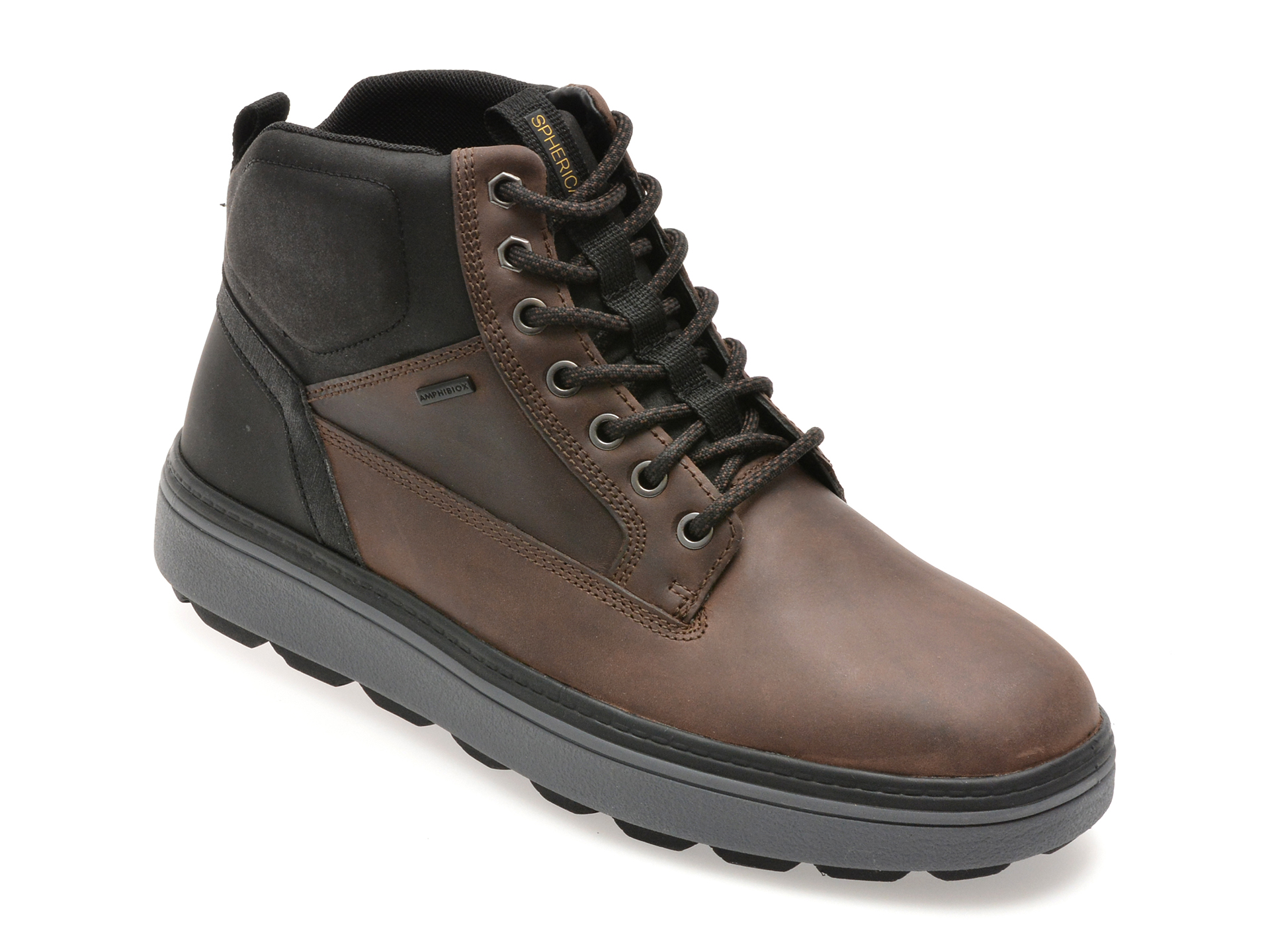 Ghete Geox U56LUB din piele naturală - Confort