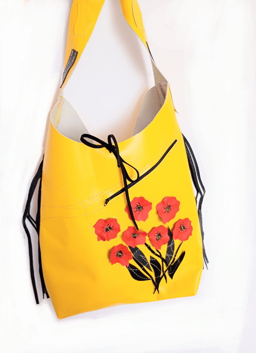 Geanta Lemon Handmade Piele Naturală Shopika