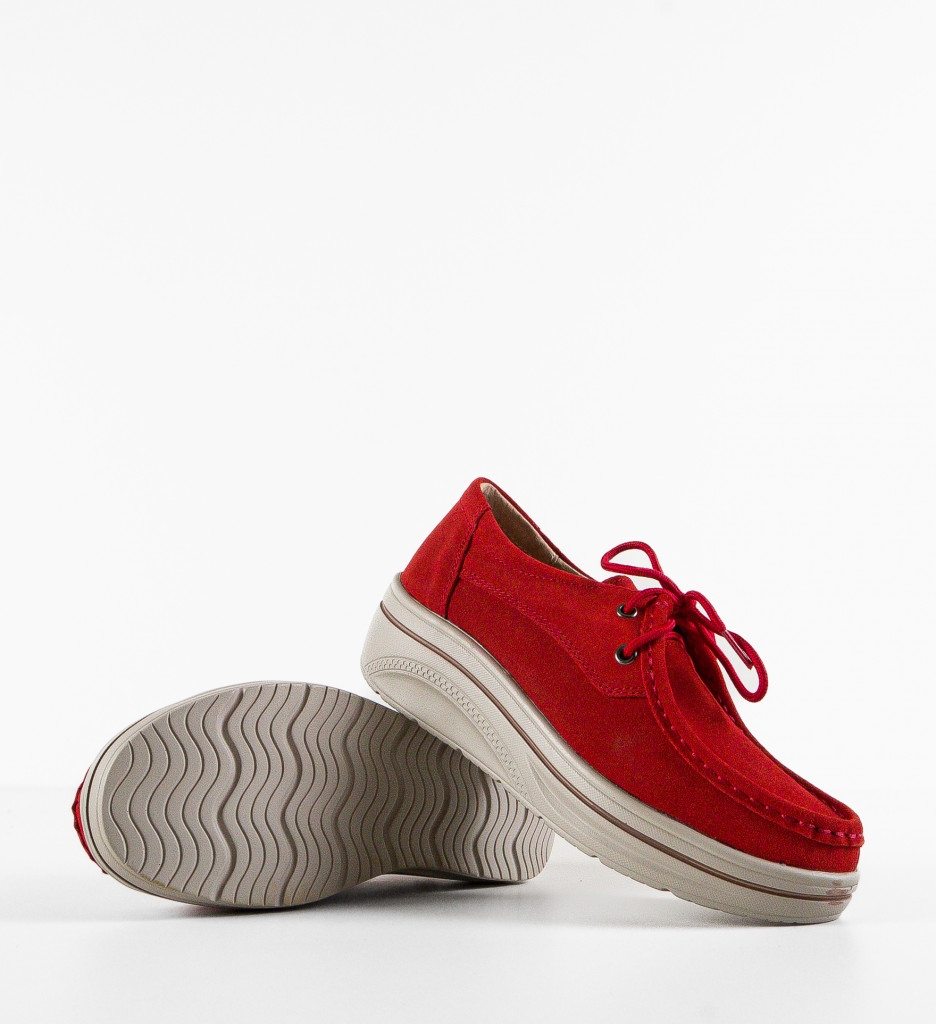 Pantofi Casual Auron Rosii - Stil și Confort - imagine 6