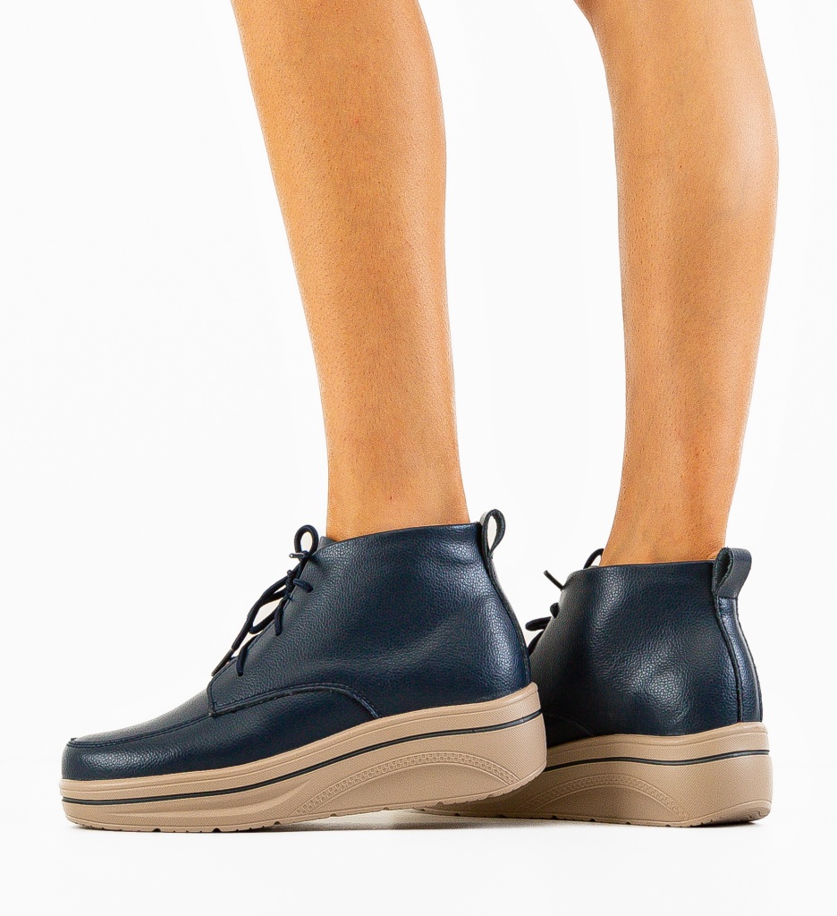 Pantofi Casual Bergamon Bleumarin - Confort și Stil - imagine 3