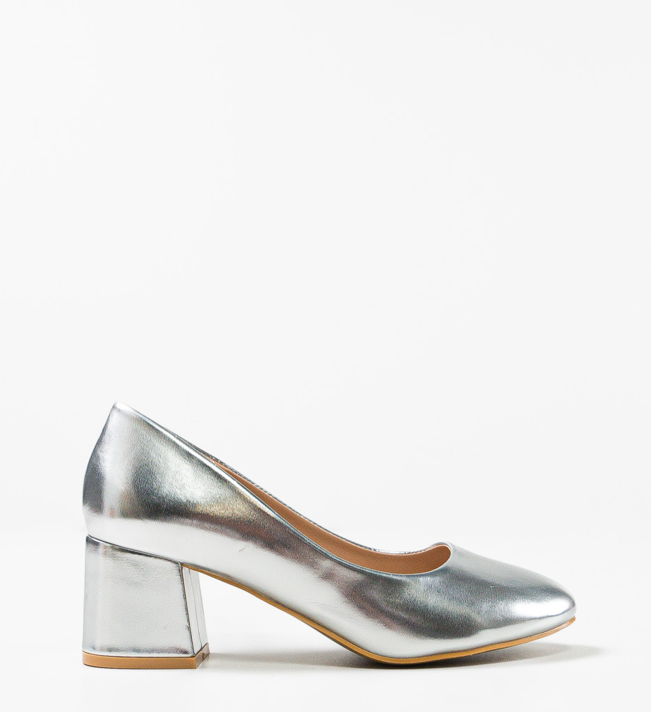 Pantofi dama Cobb Argintii - Eleganță și Stil - imagine 4