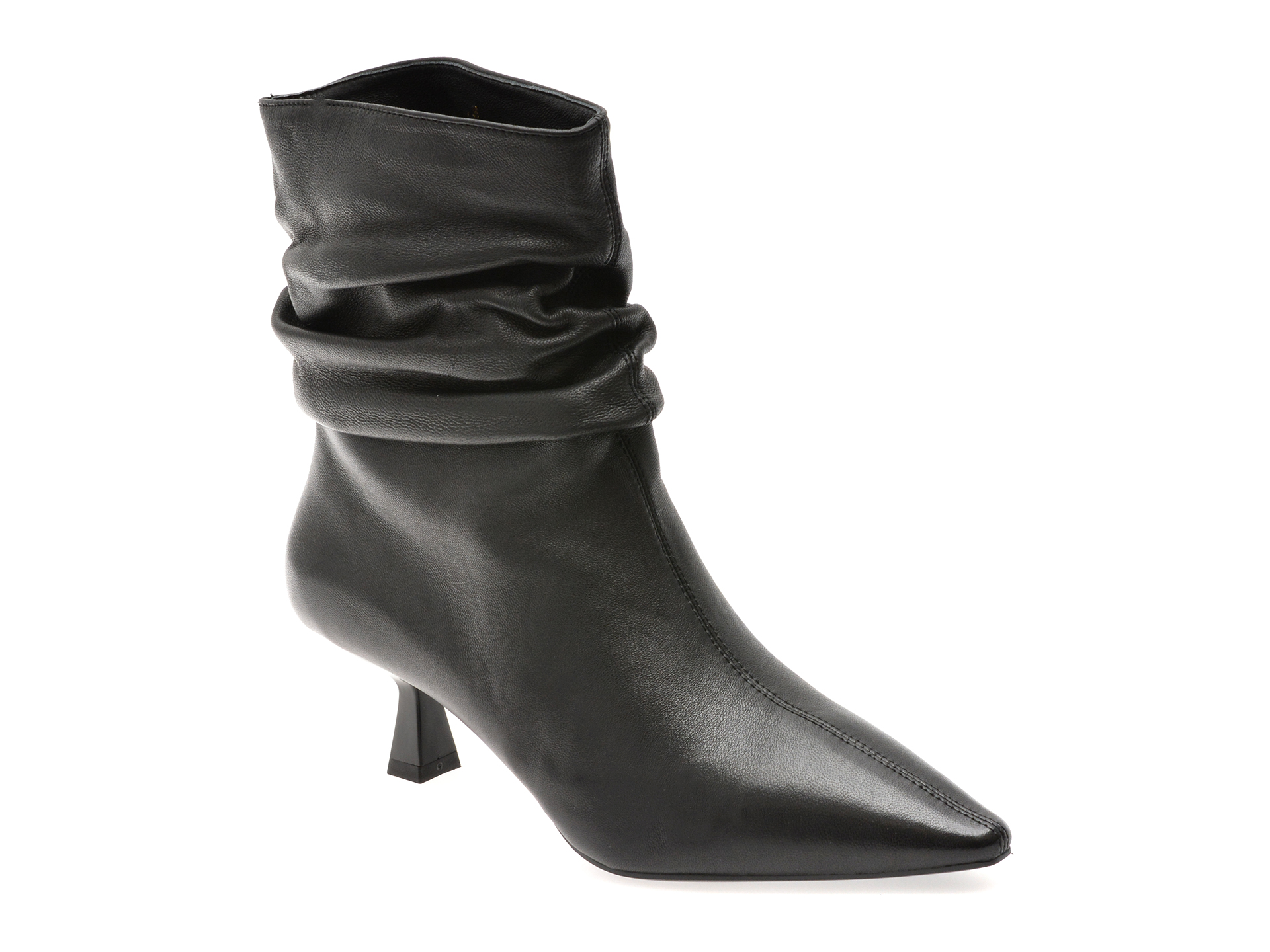 Botine EPICA negre din piele naturală