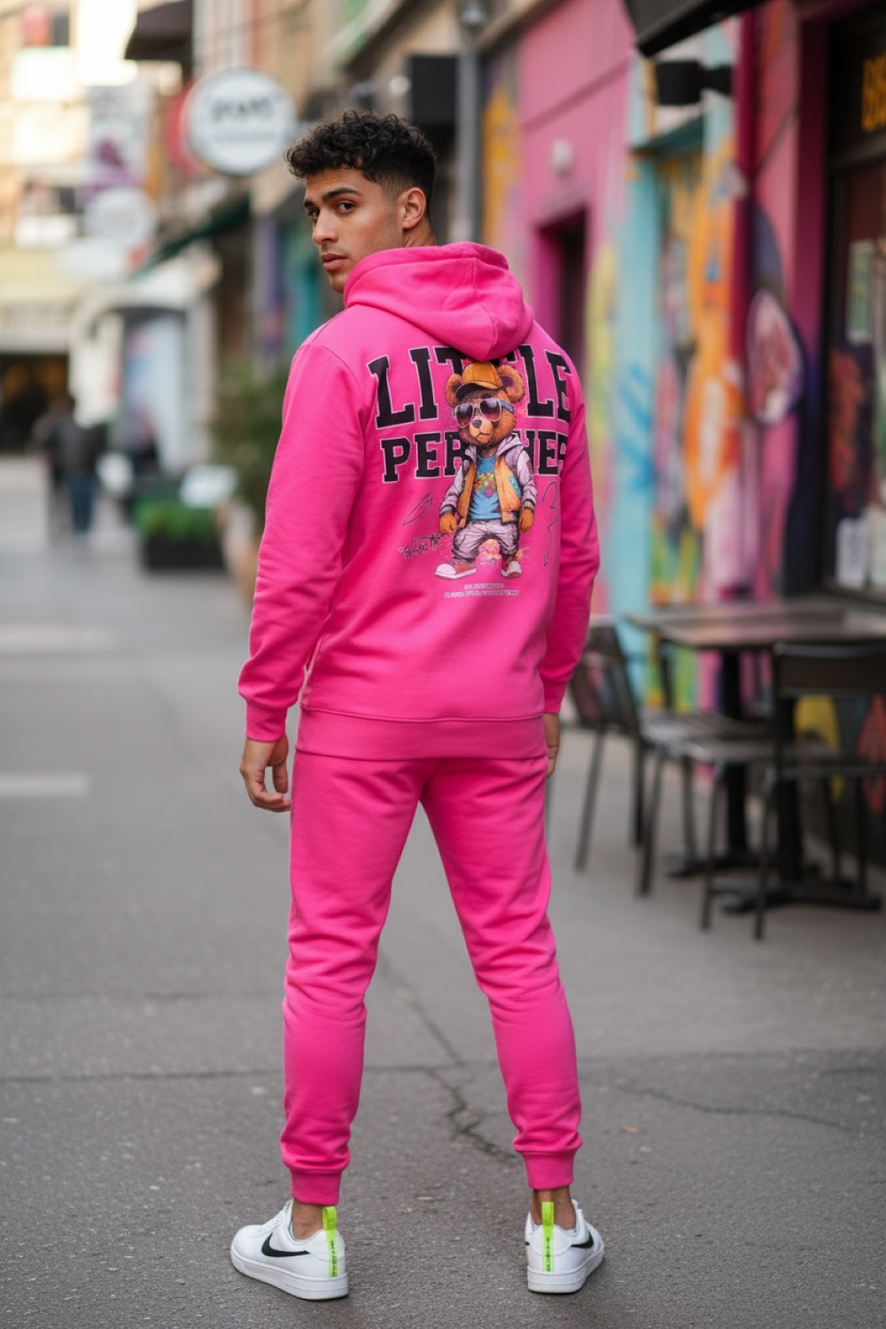 Trening Barbati Slim Fit Roz - 2 Piese