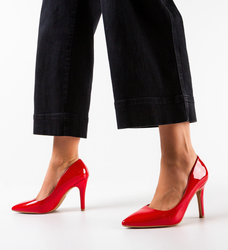 Pantofi Rosii cu Toc Amanda | Stil si Eleganta - imagine 3