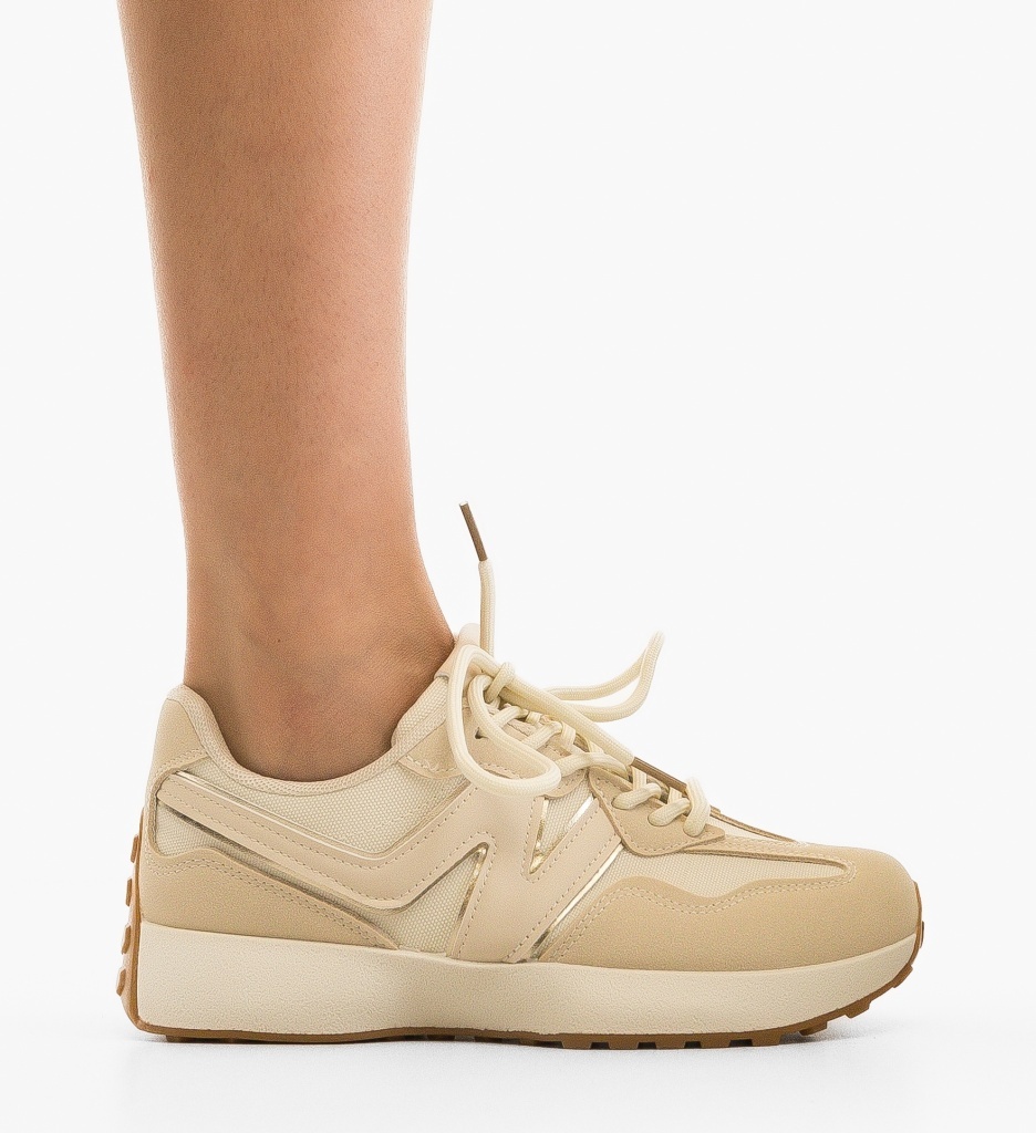 Sneakers Sharad Bej | Confort & Stil Modern - imagine 6