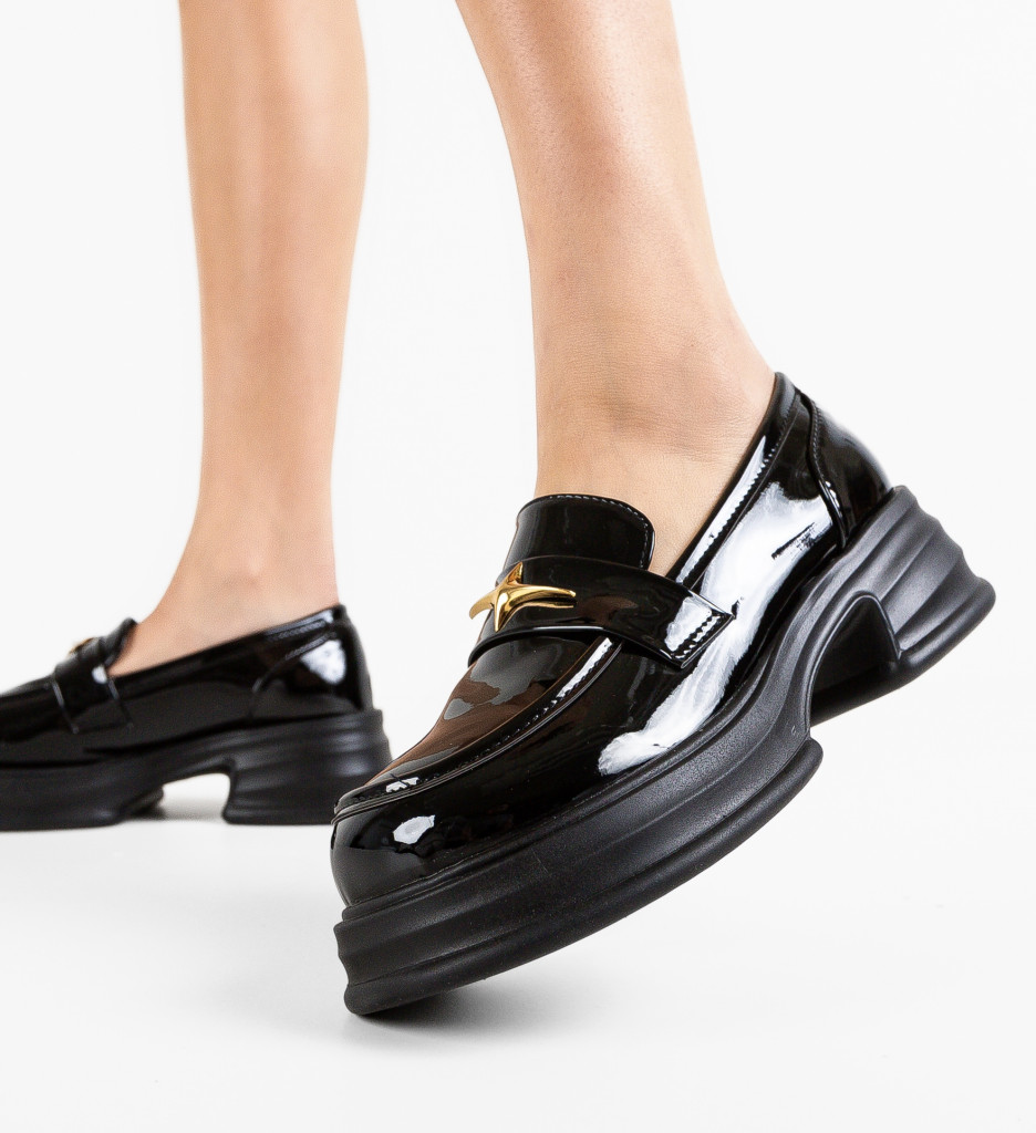Pantofi Casual Mezony Negri | Confort & Stil - imagine 4