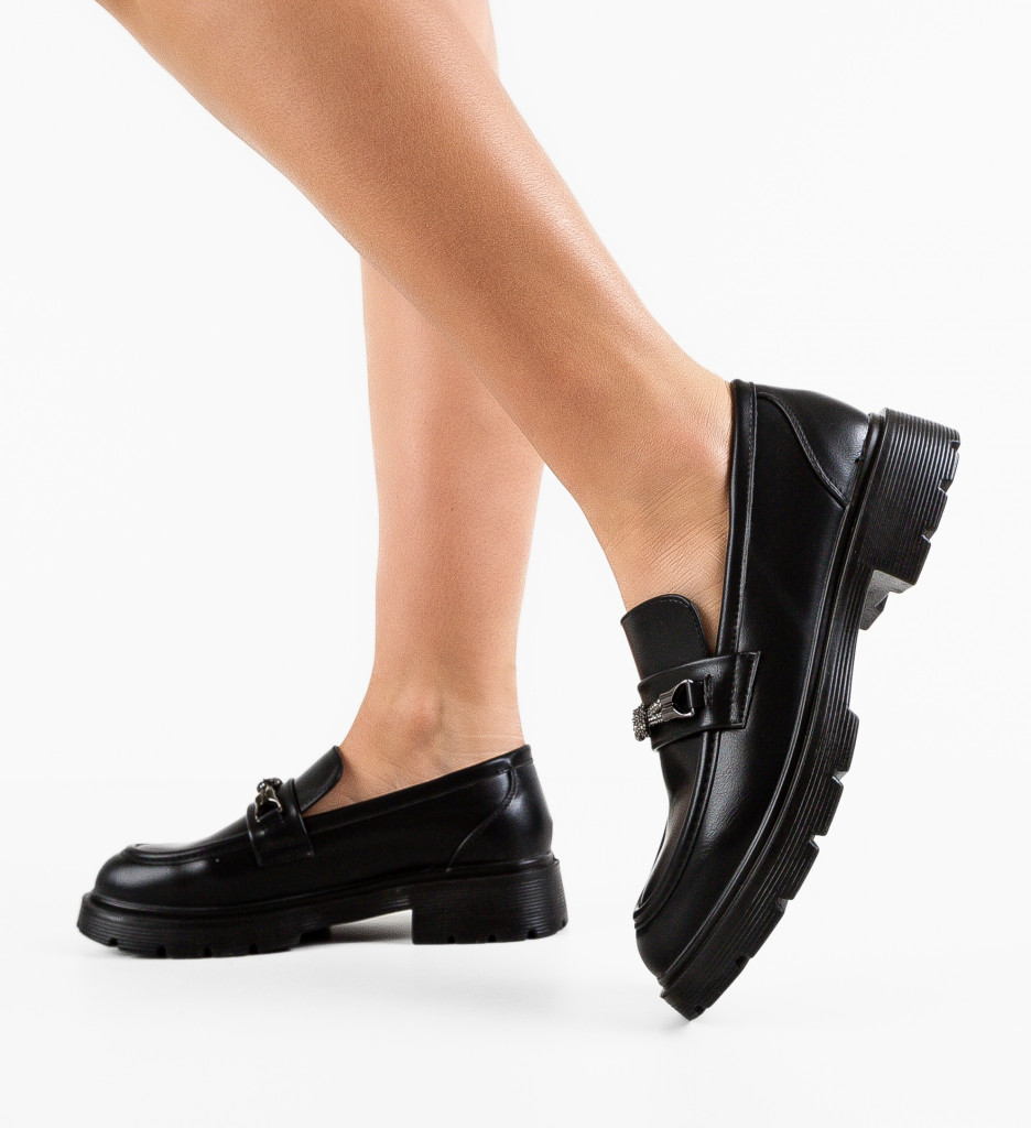 Pantofi Casual Rishi Negri - Confort și Stil Zilnic - imagine 2