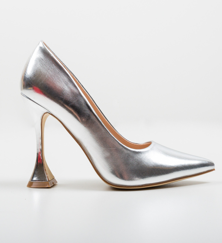 Pantofi Lena Argintii | Eleganță Absolută - imagine 5