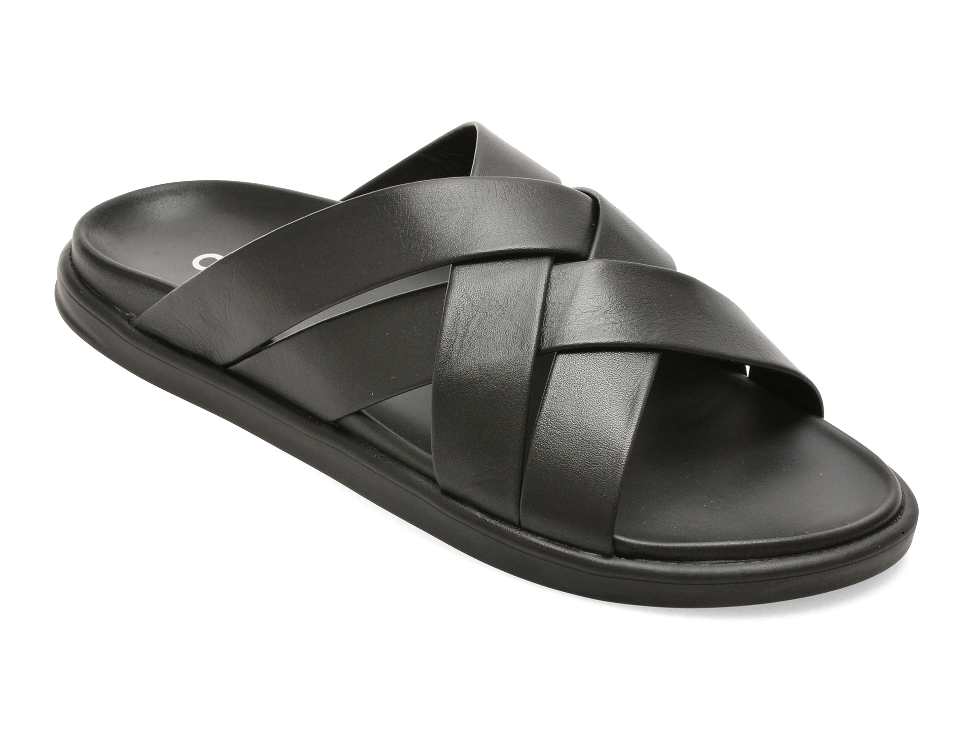 Papuci OTTER Negri Piele Naturală | Confort Premium