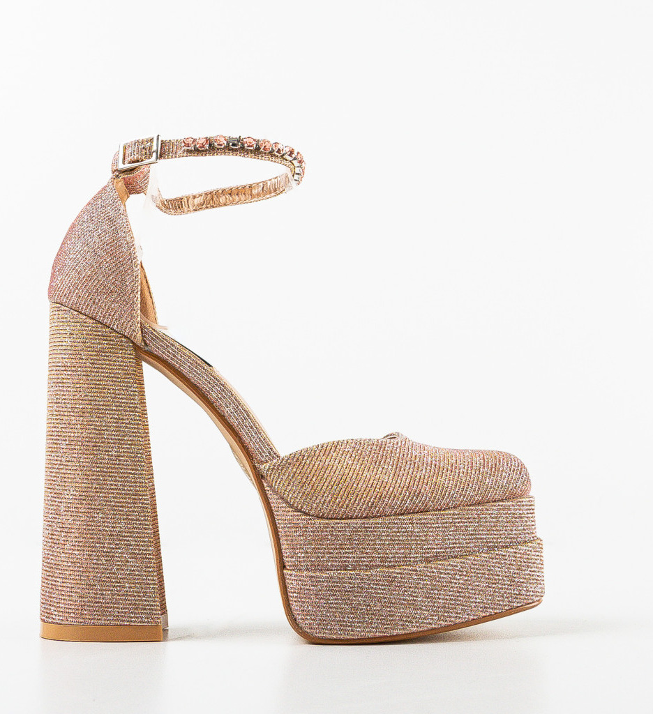 Pantofi Dama Kierran Aurii | Eleganță și Stil - imagine 5