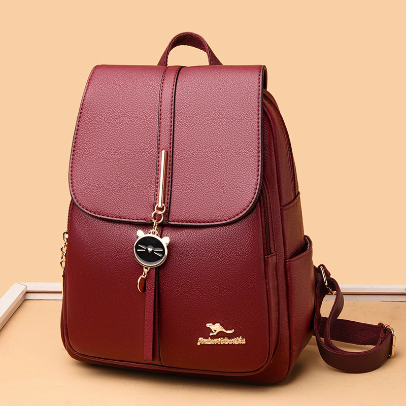Rucsac Dama Delis Adelaide GT2199 Bordo Elegant - imagine 3