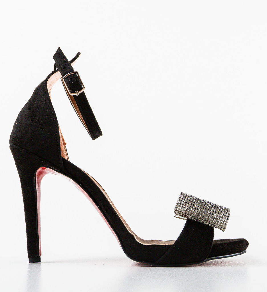 Sandale cu Toc Negre | Eleganță și Stil Asigurat - imagine 4