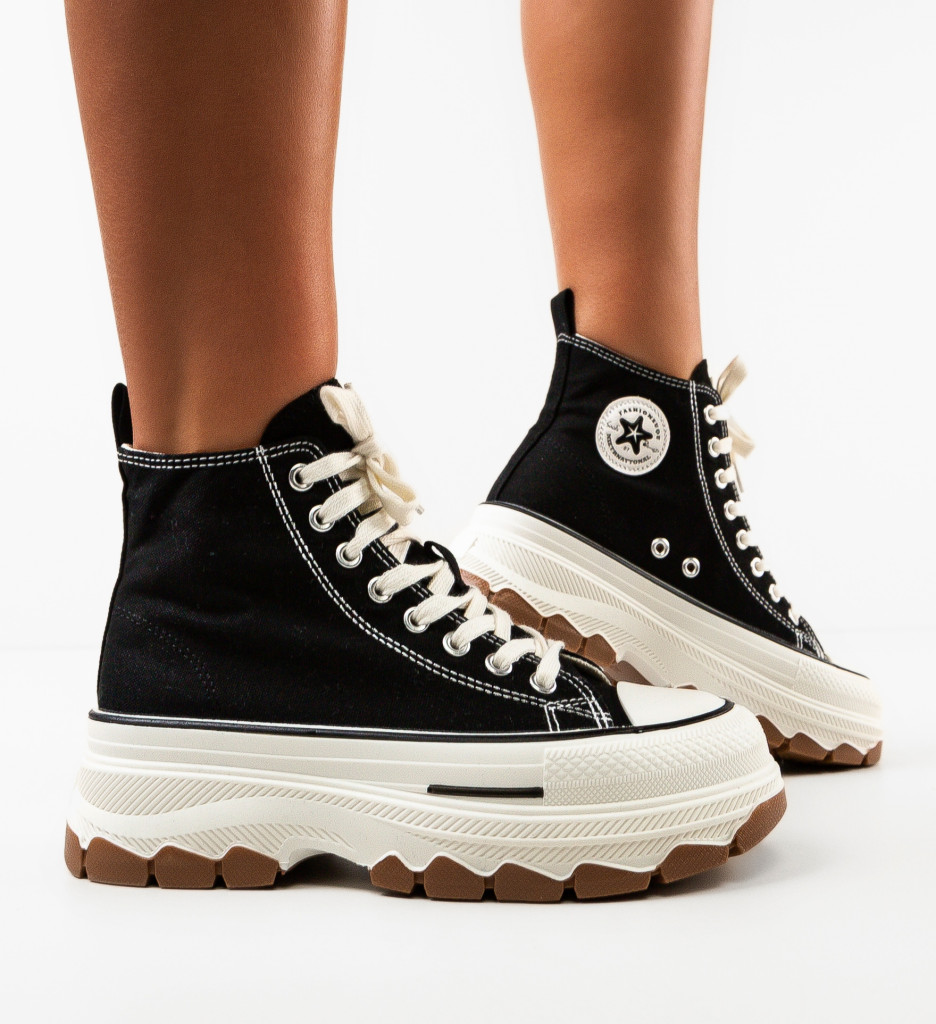 Sneakers Dama Puss Negri | Confort & Stil