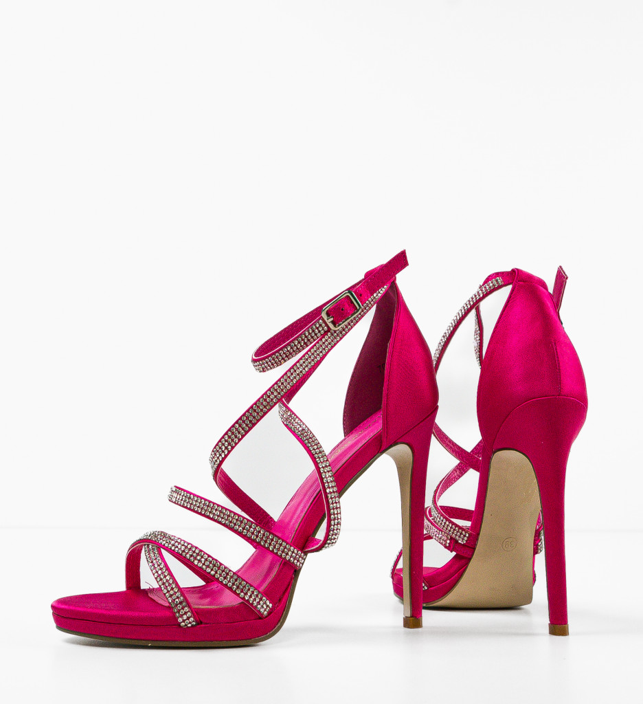 Sandale cu toc Higuel Fuchsia - Eleganță și Stil - imagine 8