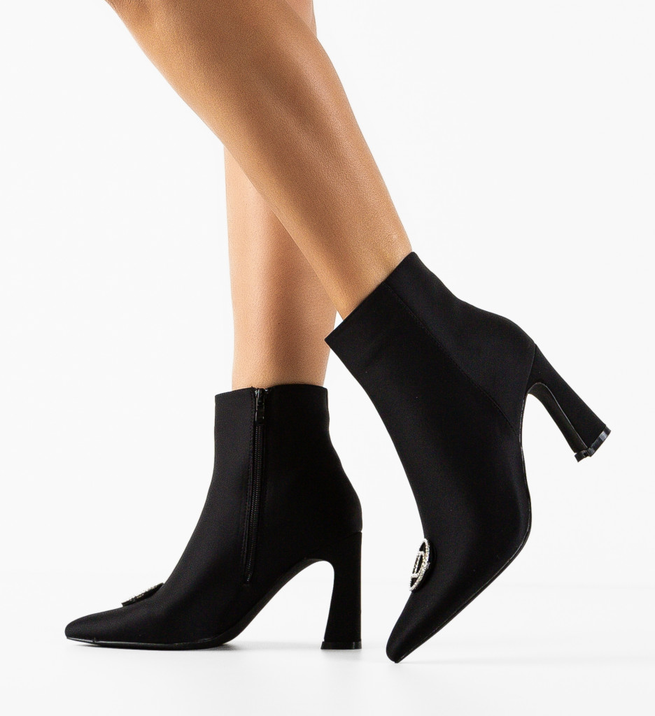 Botine Nola Negre - Eleganță și Confort - imagine 3