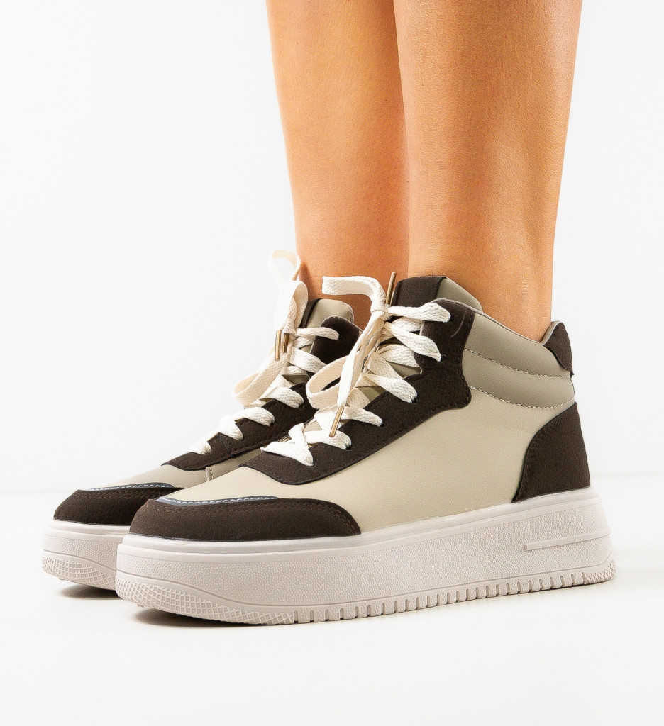 Sneakers Dama Sedio Gri - Confort și Stil - imagine 2