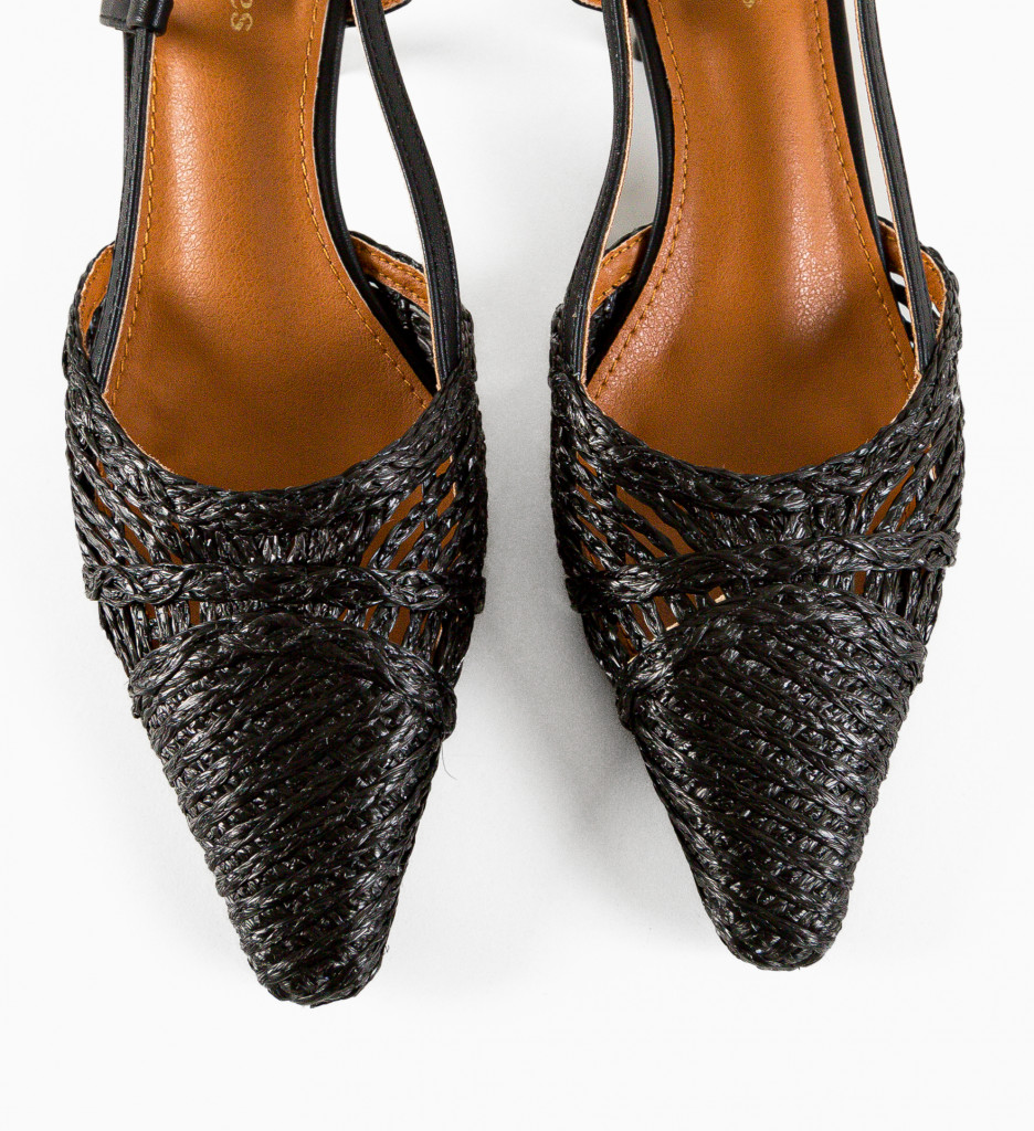 Pantofi cu toc Alexandrit Negri - Eleganță supremă - imagine 8