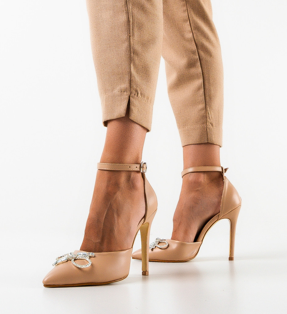 Pantofi Dama Alamar Bej | Eleganți