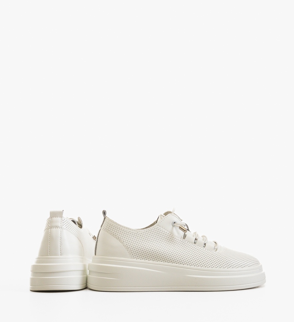Sneakers Dama Myele Albi - Confort și Stil Urban - imagine 4