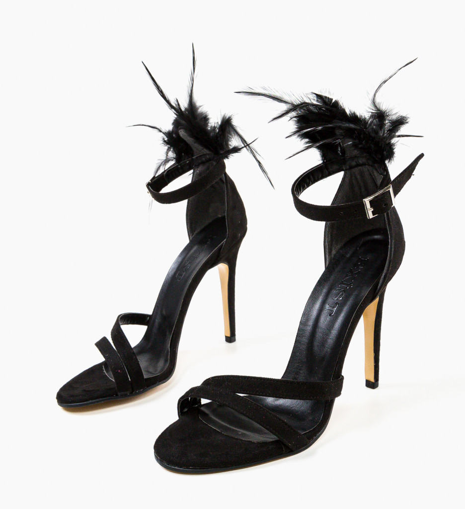 Sandale Dama Lahev Negre | Toc Elegant - imagine 5