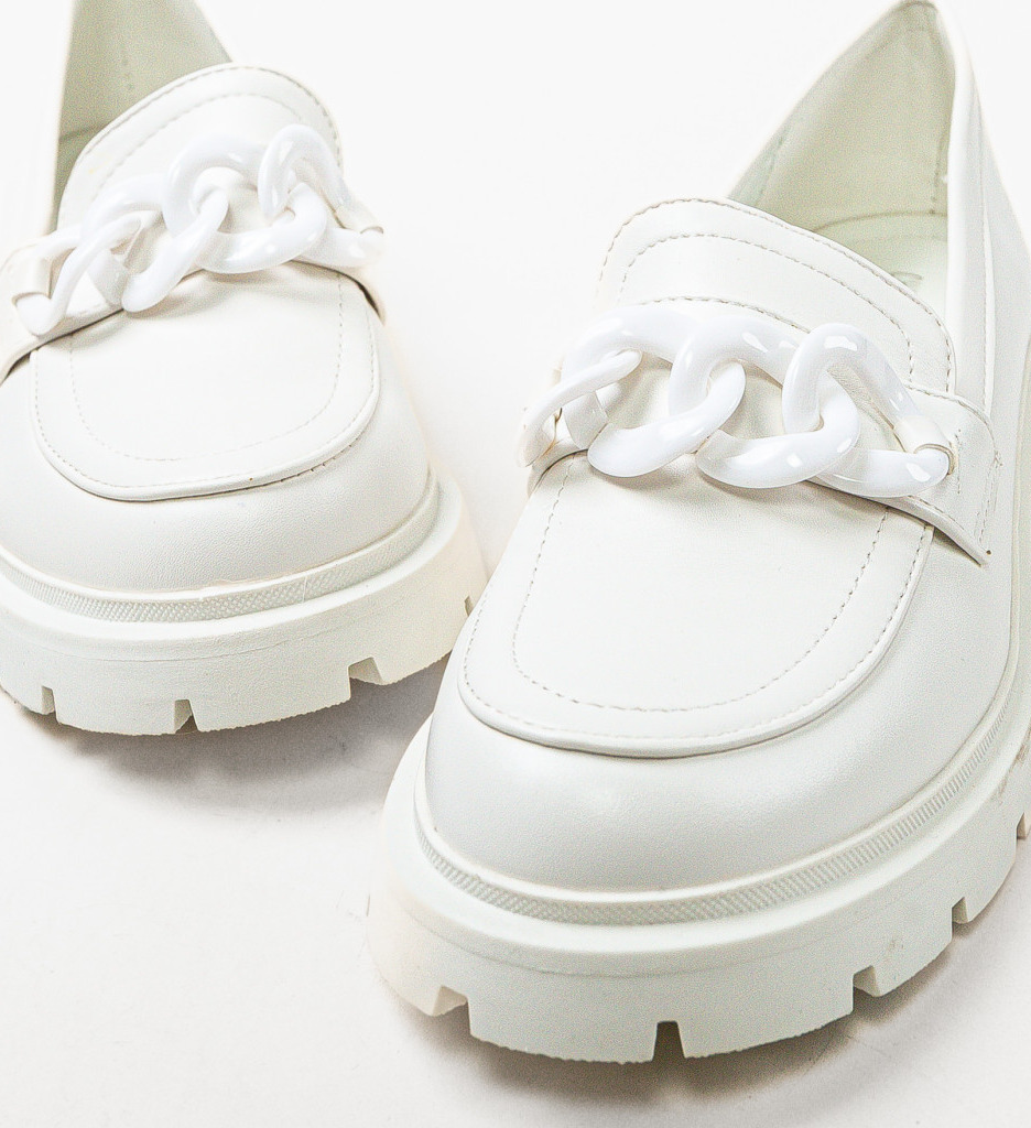 Pantofi Casual Dama Sharifa Albi - Confort Si Stil - imagine 6
