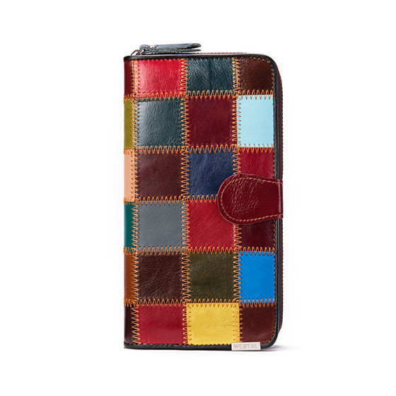 Portofel Dama Delis Becca PT1153 Piele Naturala Multicolor