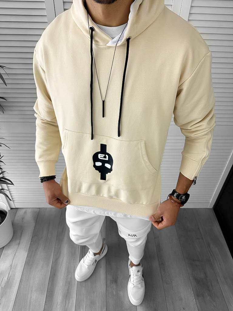 Hanorac Bej Slim Fit Bărbătesc K179