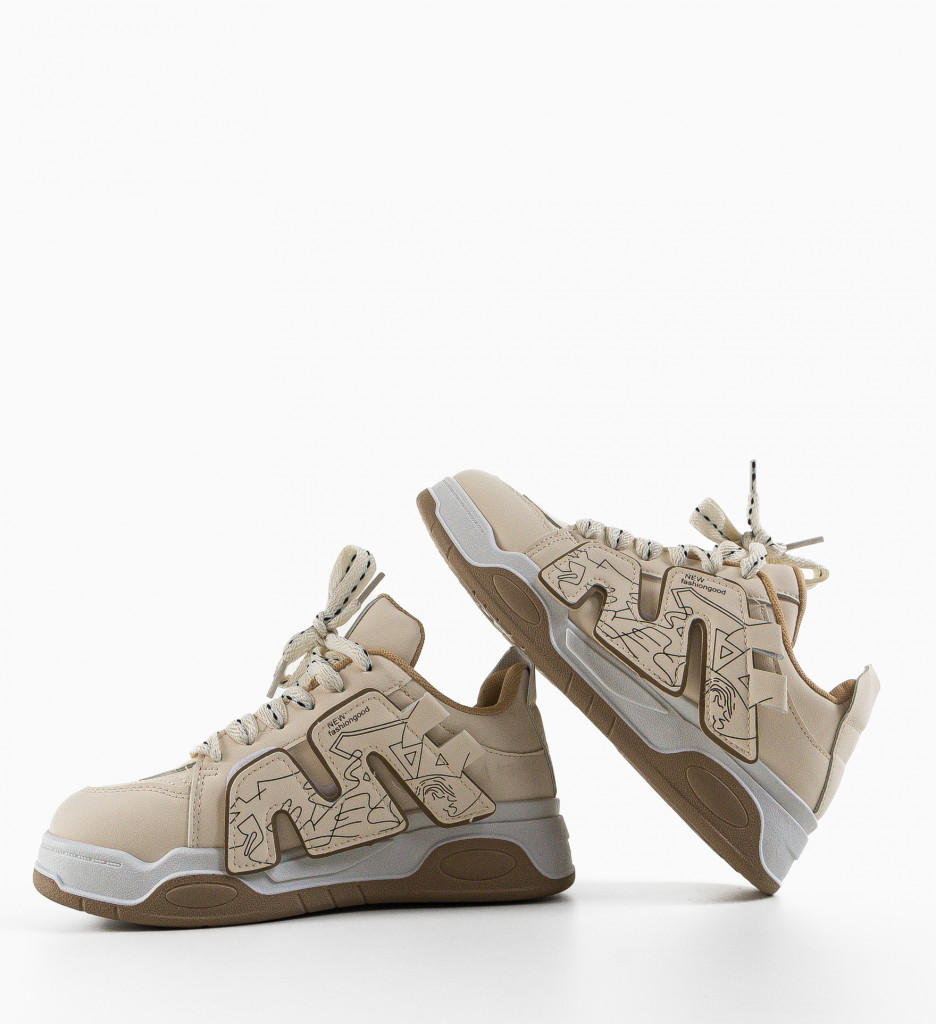 Sneakers Kamal Bej - Confort și Stil Sport - imagine 6