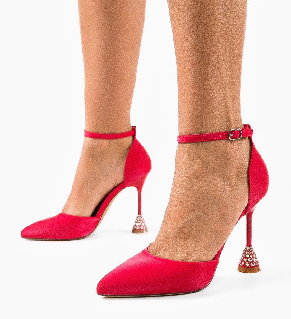 Pantofi Dama Deanna Rosii - Stil și Eleganță