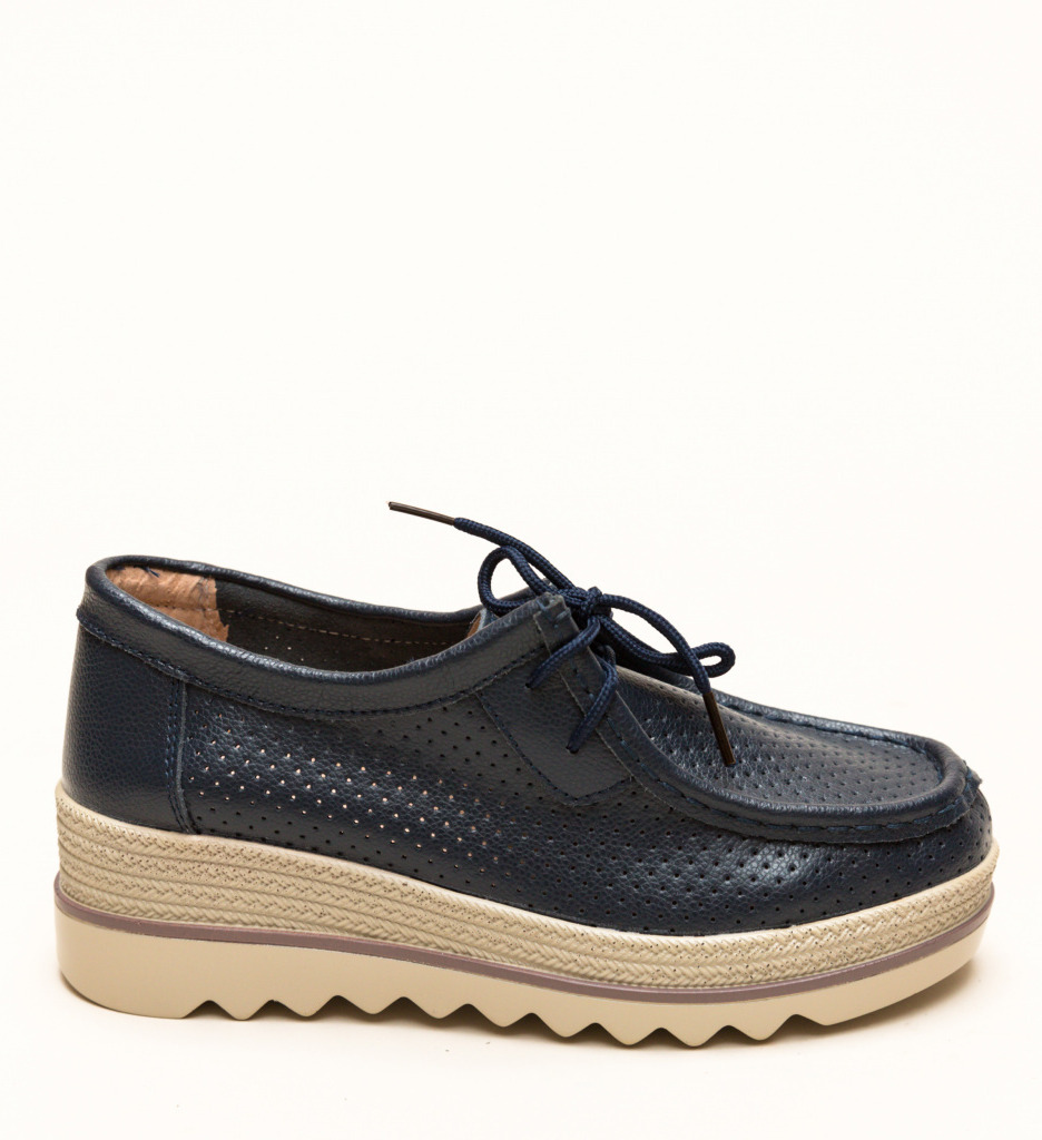 Pantofi Casual Torino Bleumarin - Confort & Stil - imagine 5