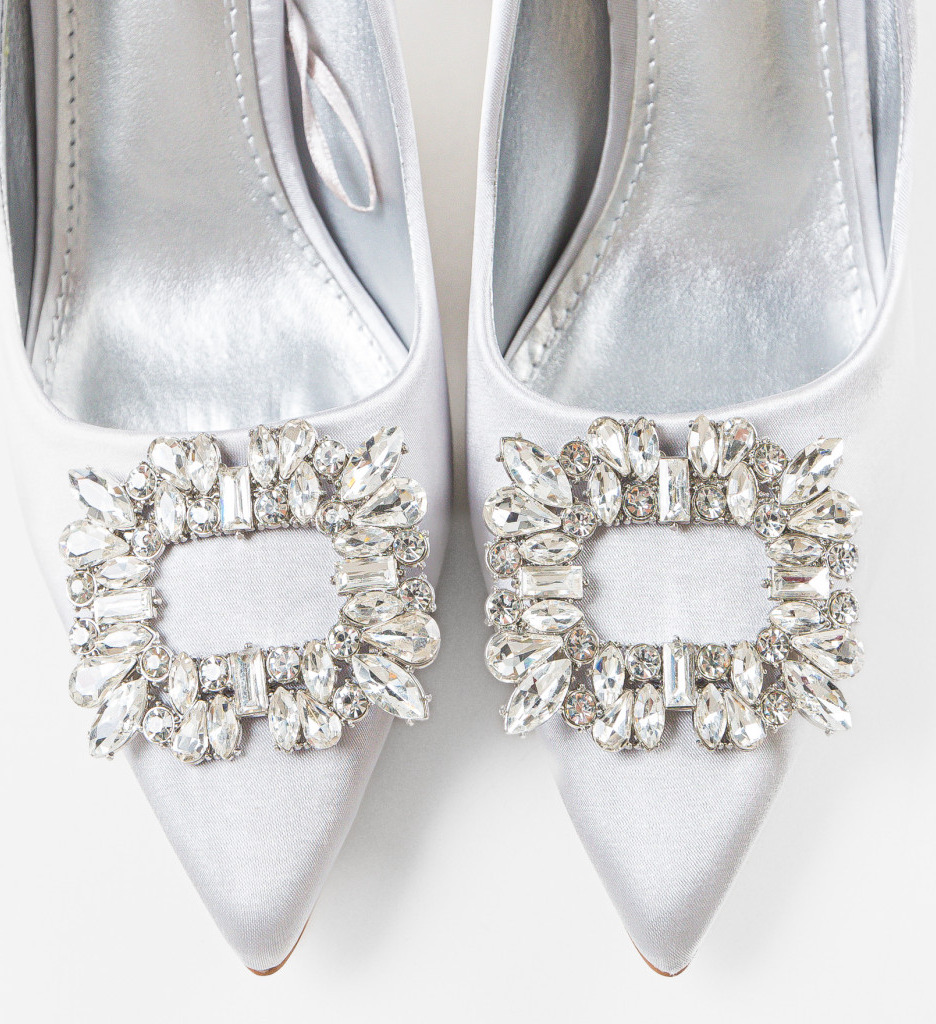 Pantofi cu toc Hanna Gri - Look Elegant Asigurat - imagine 5
