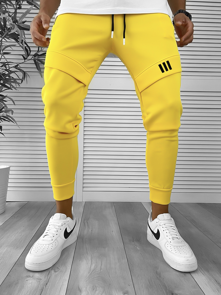 Pantaloni Trening Mustar Conici | Stil Modern