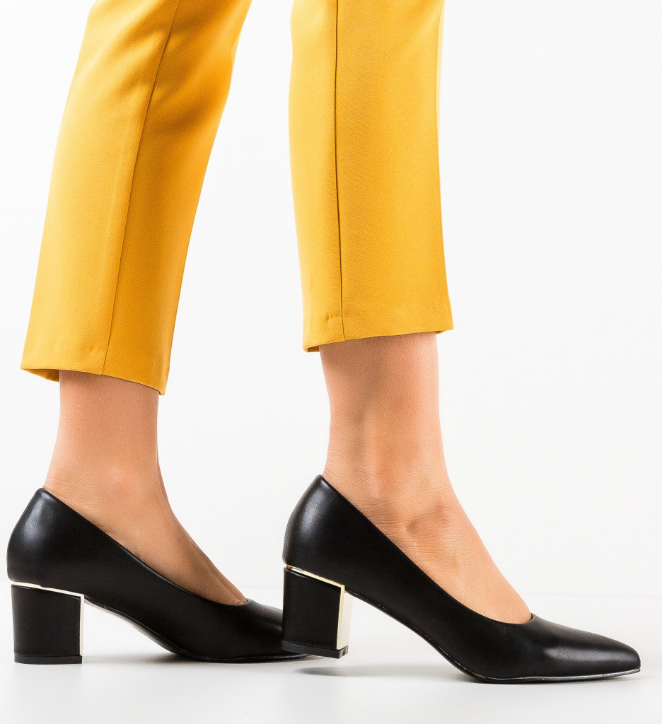 Pantofi Dama Gavin Negru | Eleganță Asigurată - imagine 2