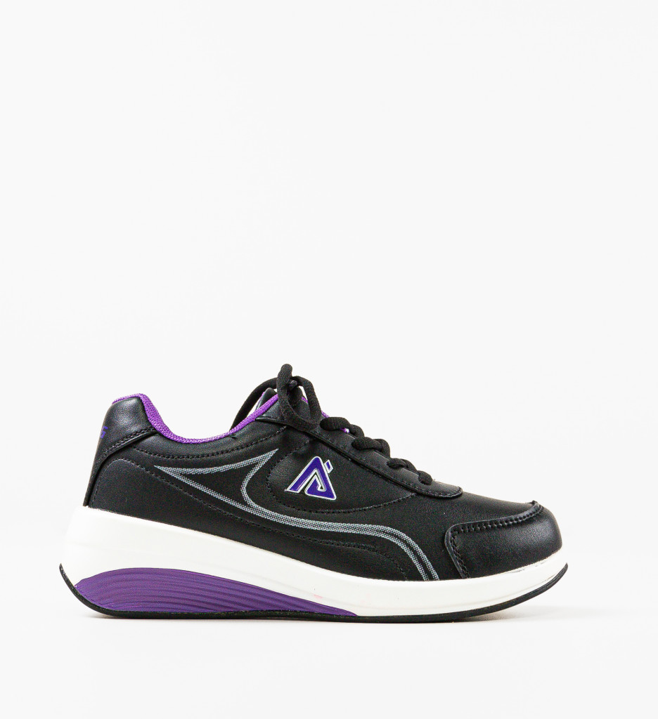 Sneakers Dama Pokaza Negri | Stil & Confort - imagine 2