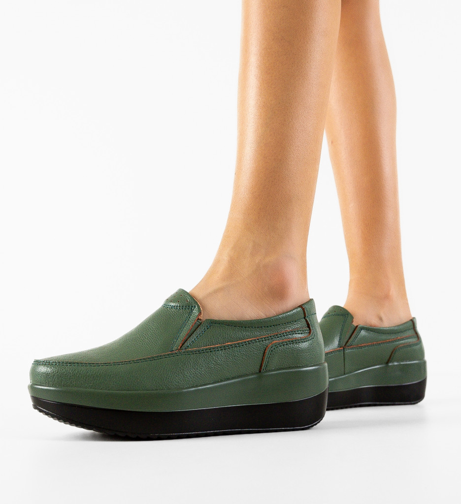 Pantofi Freeman Verzi Casual - Confort și Stil - imagine 2