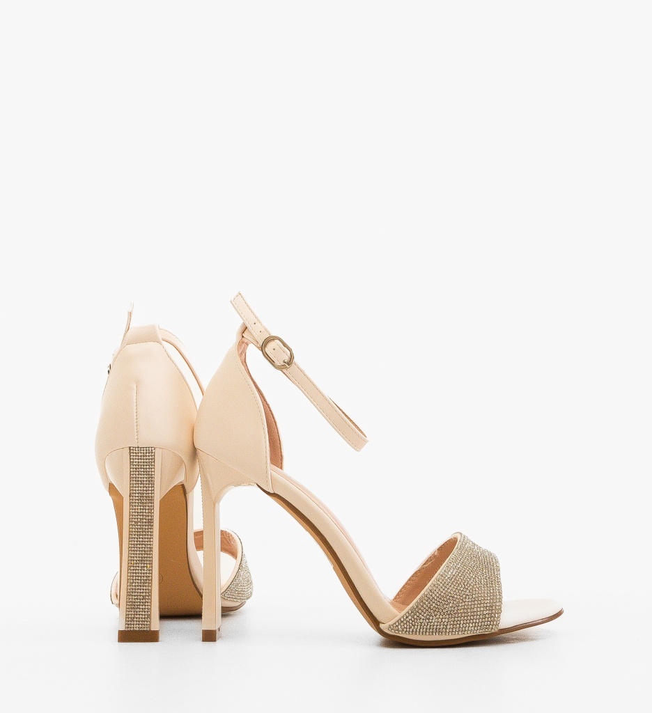 Sandale Toc Valenta Bej | Elegante & Confortabile - imagine 2