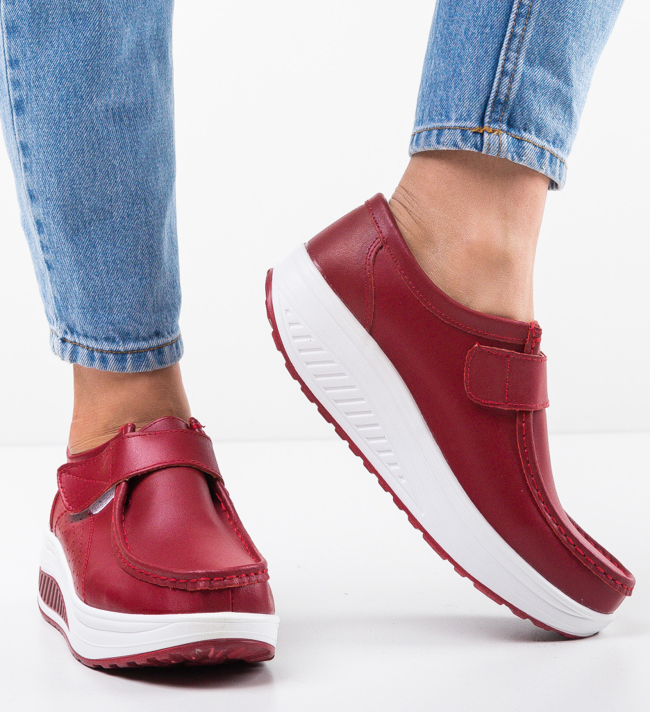 Pantofi Casual Marko Rosii - Stil Urban