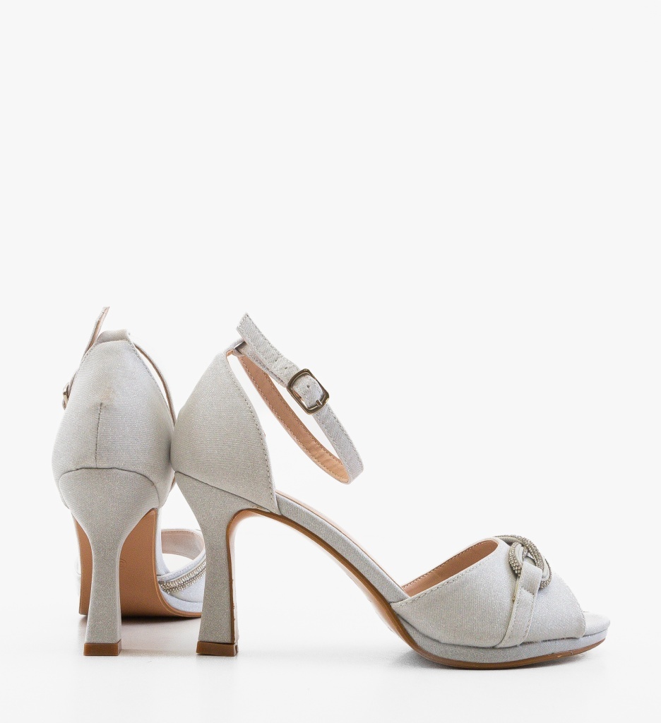 Sandale Dama Hattie Argintii Elegante - imagine 5