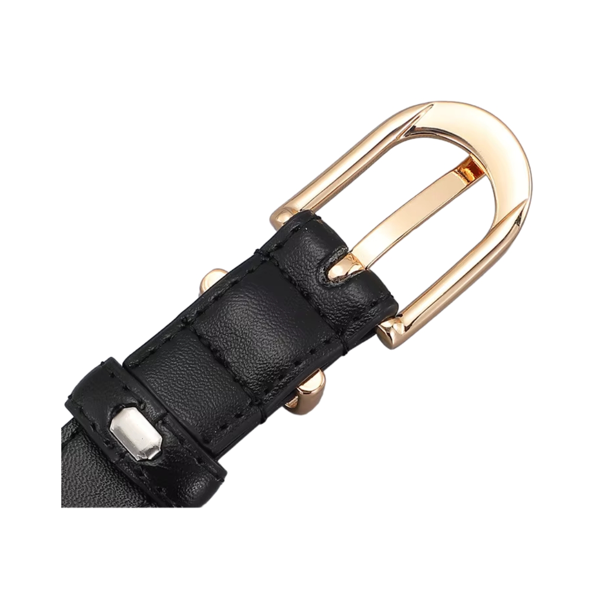 Curea dama Amanda C-209 din piele naturala, neagra - imagine 3