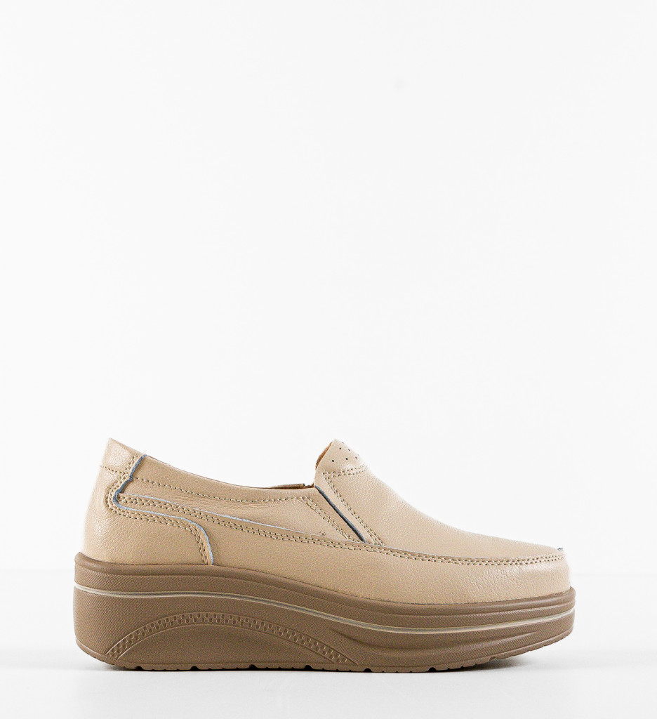 Pantofi Casual Rankin Bej | Confort Zilnic - imagine 6