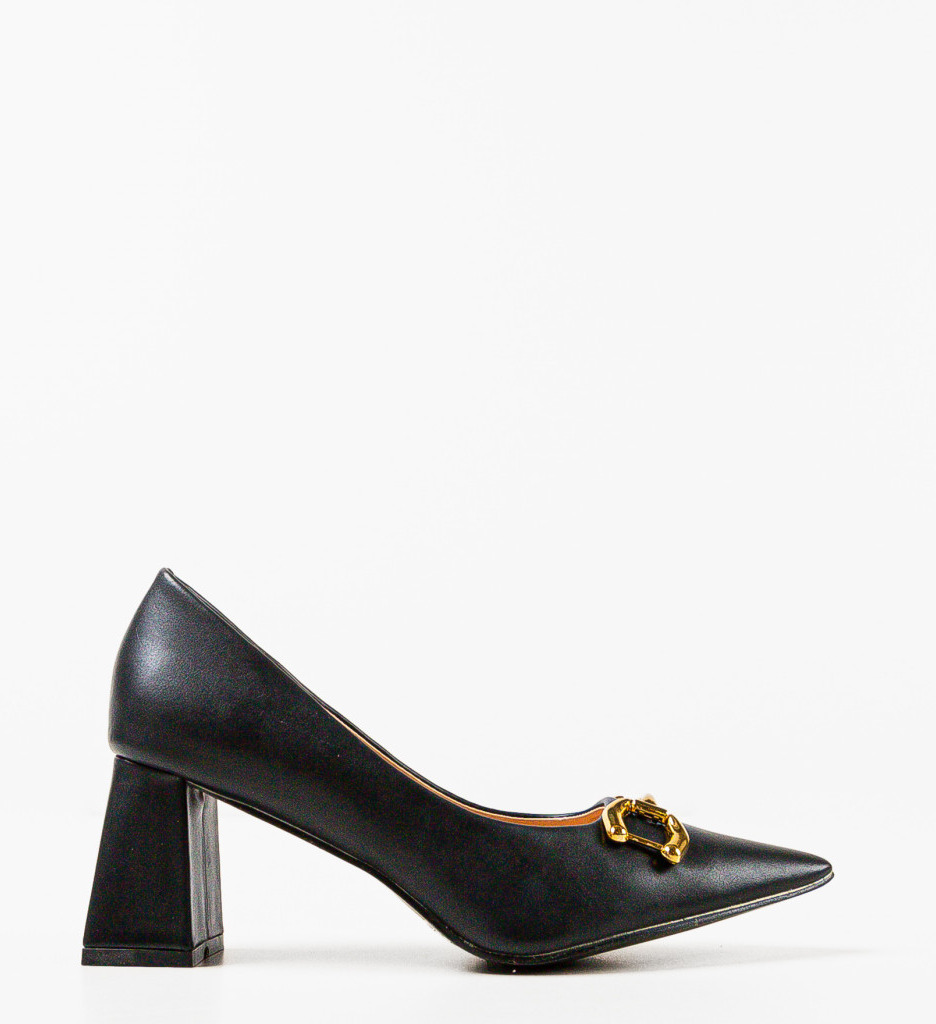 Pantofi cu Toc Ayub Negri - Eleganți și Versatili - imagine 5