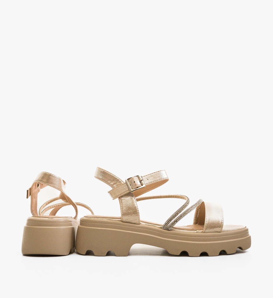 Sandale Dama Lance Aurii 2 | Eleganță și Stil - imagine 6