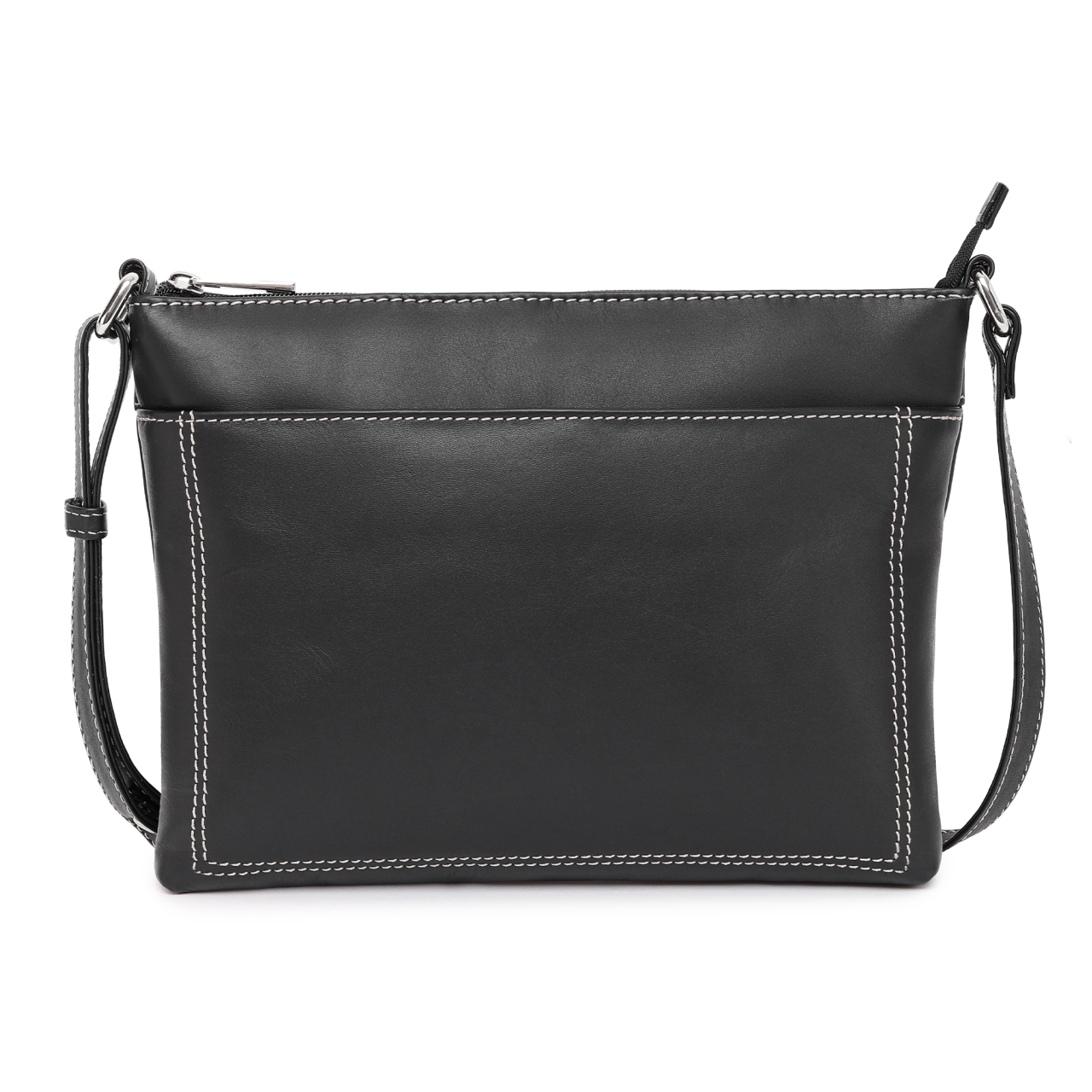 Geanta de dama Adaline GT3884 din piele naturala, Negru
