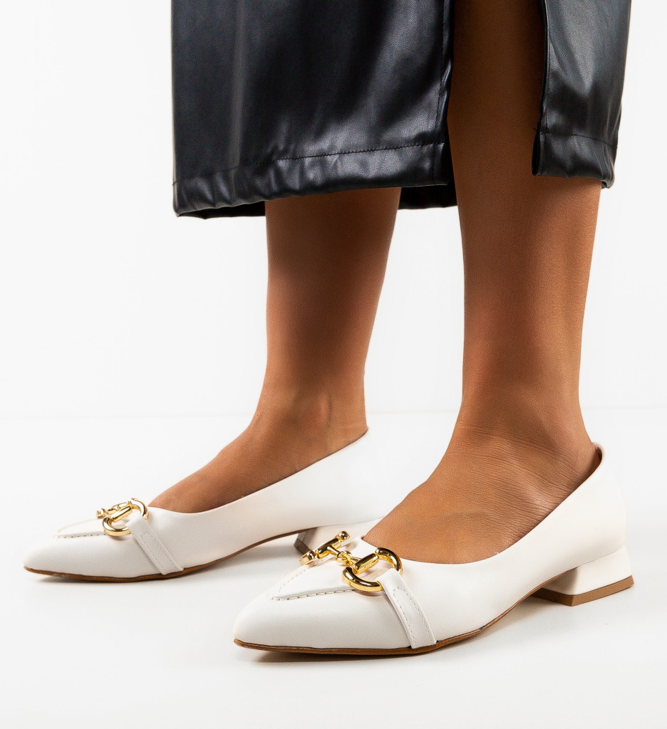 Pantofi Dama Lipse Albi | Eleganta Asigurata