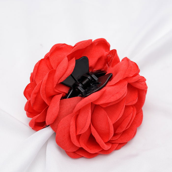 Clama Flori Roșie Shopika - Accesoriu Elegant