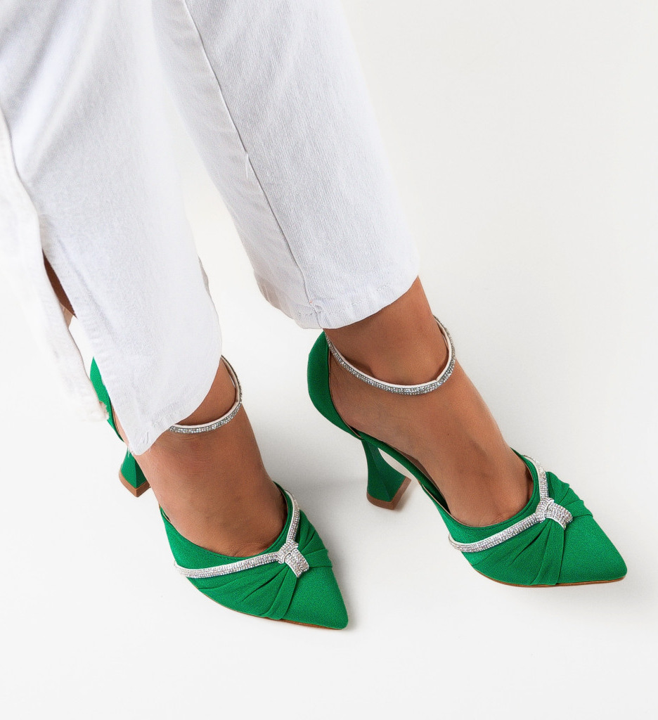 Pantofi dama Ampyl Verzi - Eleganță și Stil Premium - imagine 3