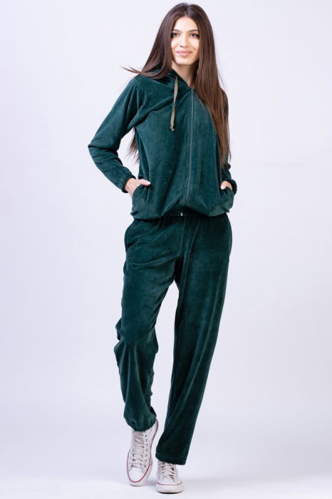 Trening Pierino Catifea Bumbac Verde Smarald - Confort & Stil